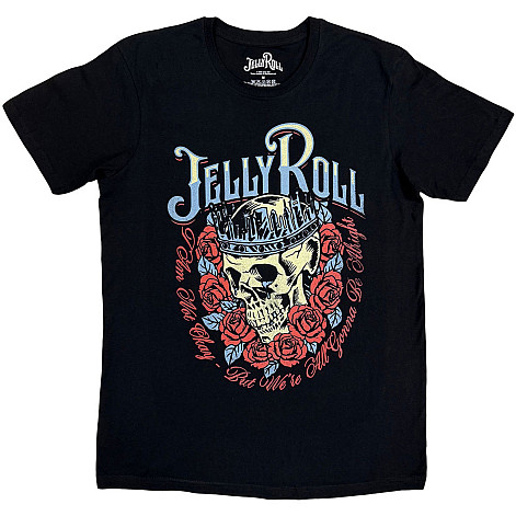 Jelly Roll tričko, Skull Rose Black, pánske