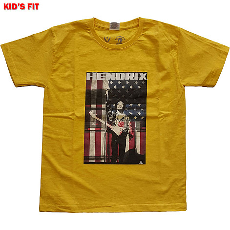 Jimi Hendrix tričko, Peace Flag Yellow, detské