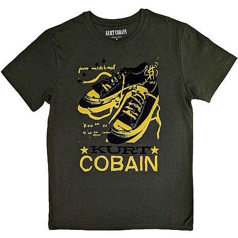 Nirvana tričko, Kurt Cobain Converse Green, pánske