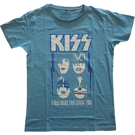 KISS tričko, Made For Lovin You Blue, pánske