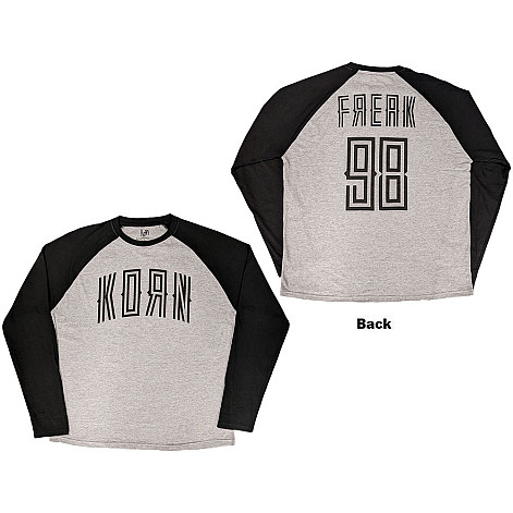 Korn tričko dlhý rukáv, Freak '98 BP Black & Grey, pánske