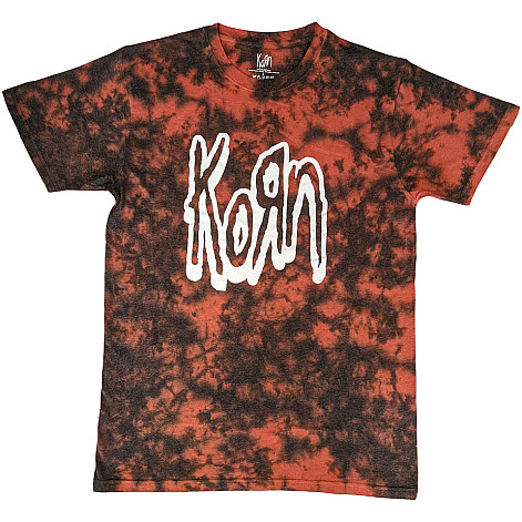 Korn tričko, Logo Outline Wash Red, pánske