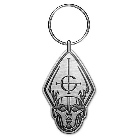 Ghost kovová kľúčenka 45x20 mm, Papa Head