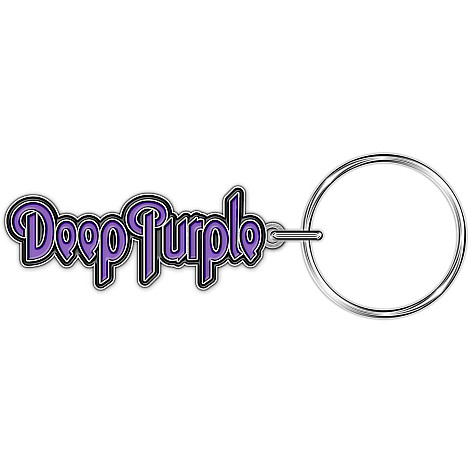 Deep Purple kovová kľúčenka 65x20 mm, Logo