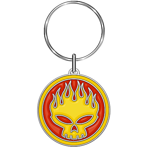The Offspring kovová kľúčenka 40 mm, Skull Logo Die-Cast Relief