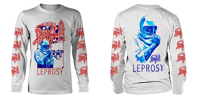 Death tričko dlhý rukáv, Leprosy Posterized BP White, pánske