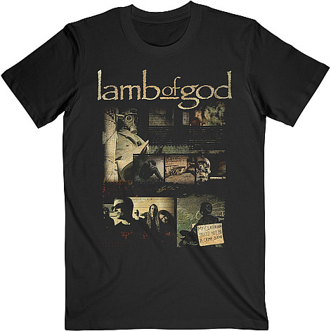 Lamb Of God tričko, Album Collage Black, pánske