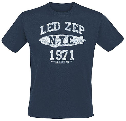 Led Zeppelin tričko, NYC 1971 Navy, pánske