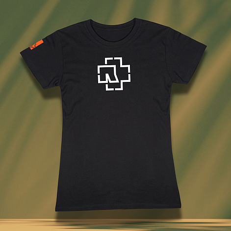 Rammstein tričko, Logo Glow BP Black, dámske