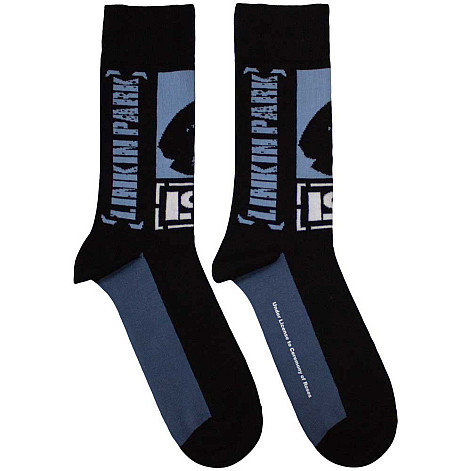 Linkin Park ponožky, Crouching Black, unisex - velikost 4 až 7 (36 až 40 EU)