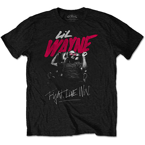Lil Wayne tričko, Fight, Live, Win Black, pánske