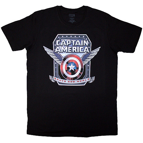 Captain America tričko, Brave New World Shield Black, pánske