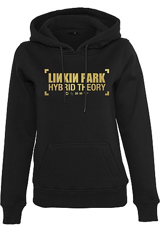 Linkin Park mikina, Anniversary Logo Hoody Black, dámska