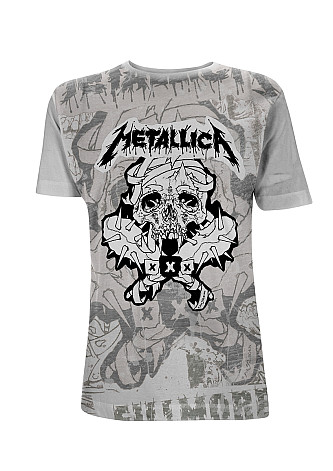 Metallica tričko, Pushead Poster All Over, pánske