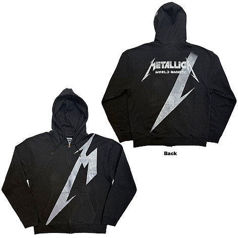Metallica mikina, Shrouded Zipped BP Black, pánska