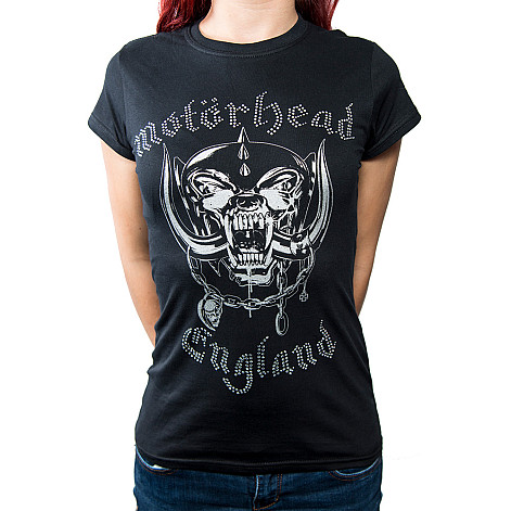 Motorhead tričko, England Diamante, dámske