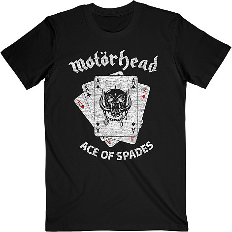 Motorhead tričko, Flat War Pig Aces Black, pánske