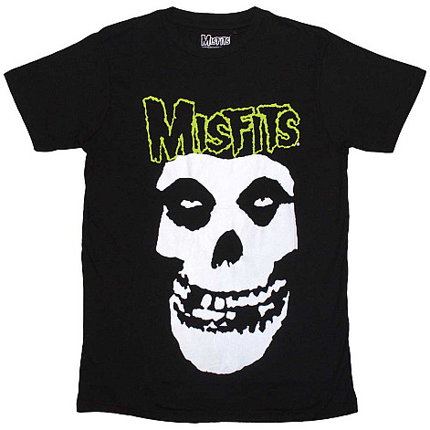 Misfits tričko, Skull & Logo Black, pánske