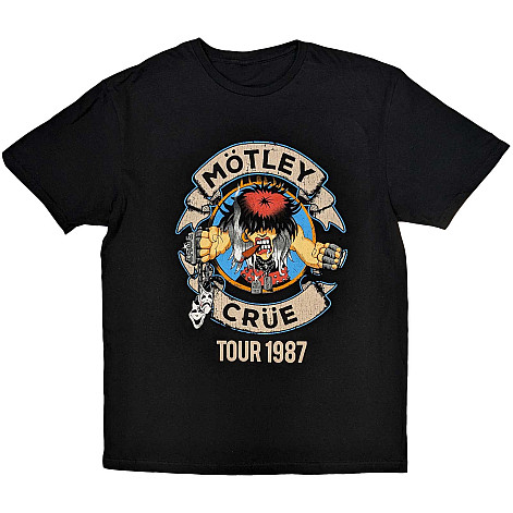 Motley Crue tričko, Girls Girls Girls Tour '87 Black, pánske