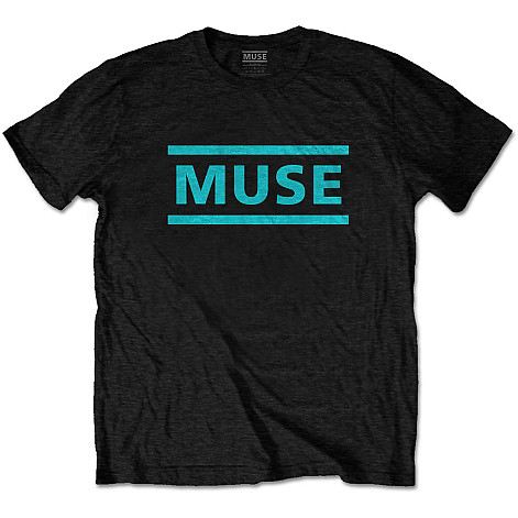 Muse tričko, Light Blue Logo Black, pánske