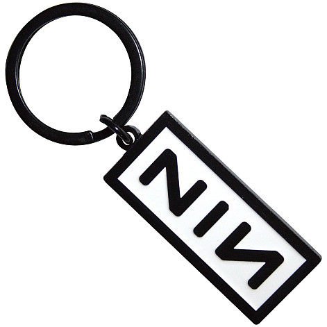 Nine Inch Nails kovová kľúčenka 45 mm, Logo Zinc