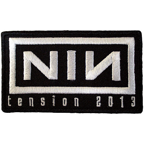 Nine Inch Nails tkaná nažehlovačka PES 100x50 mm, Tension 2013