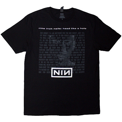 Nine Inch Nails tričko, Head Like A Hole V.2 Black, pánske