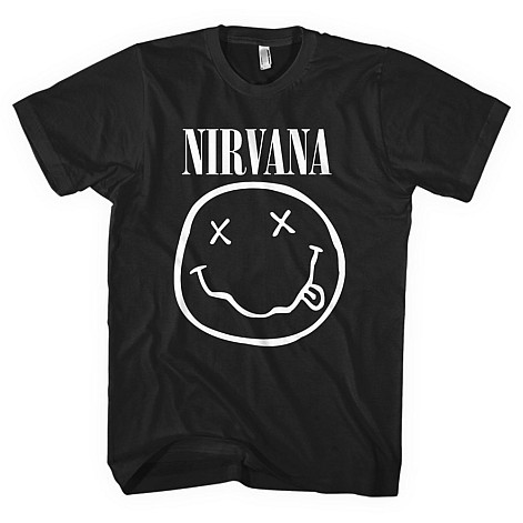 Nirvana tričko, White Smiley, pánske