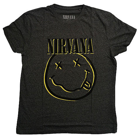 Nirvana tričko, Inverse Smiley Black, pánske