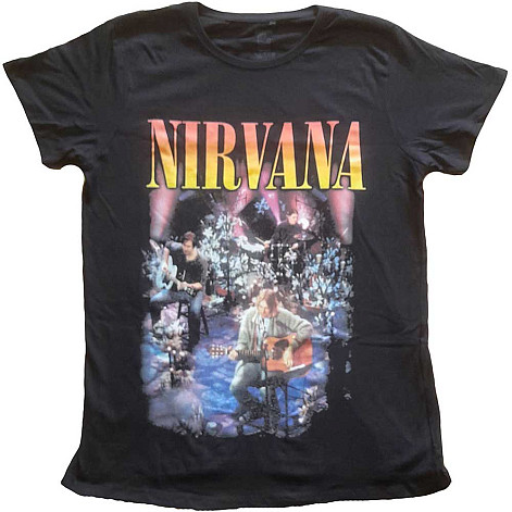 Nirvana tričko, Unplugged Photo Black, dámske