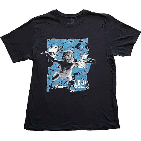 Nirvana tričko, Nevermind Cracked Black, pánske