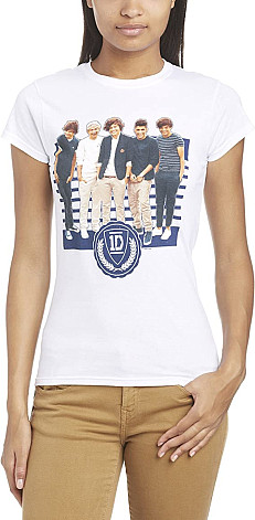 One Direction tričko, One Ivy League Stripes, dámske