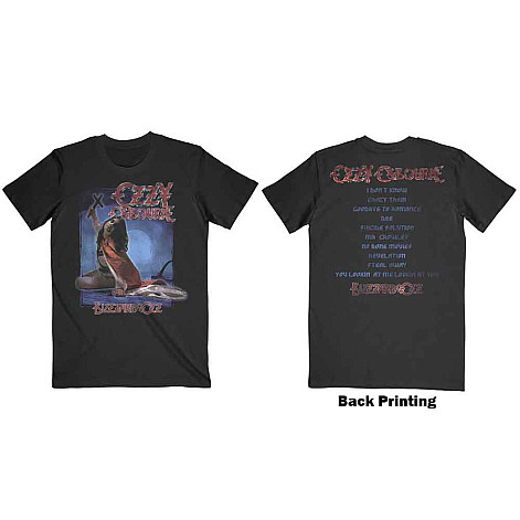 Ozzy Osbourne tričko, Blizzard of Ozz Track list BP Black, pánske