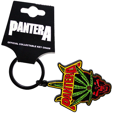 Pantera kovová kľúčenka 55mm, Leaf Skull Zinc