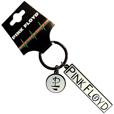 Pink Floyd kľúčenka 60 x 20mm, Division Bell Logo & Charm Zinc