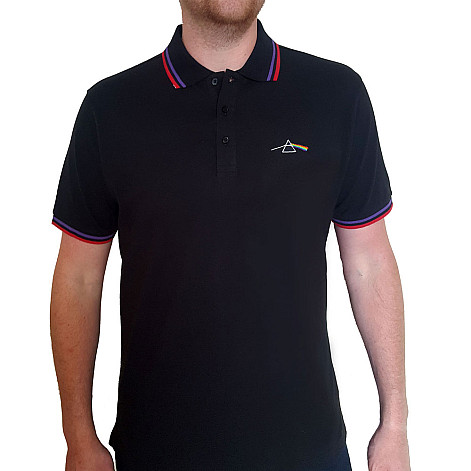 Pink Floyd polo tričko, DSOTM Prism Black, pánske