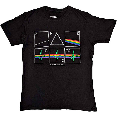 Pink Floyd tričko, Prism Heart Beat Black, pánske