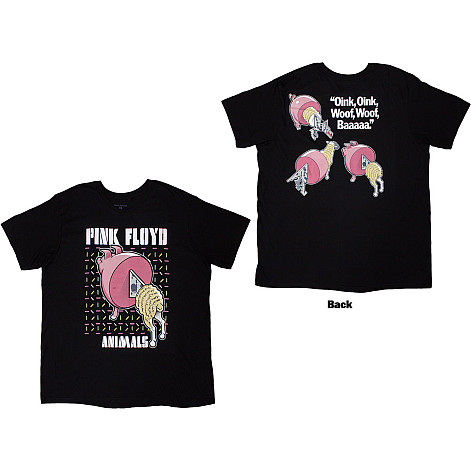 Pink Floyd tričko, Animals Cartoons BP Black, pánske