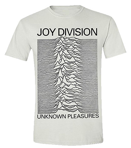 Joy Division tričko, Unknown Pleasures White, pánske