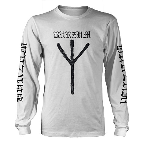 Burzum tričko dlhý rukáv, Rune BP White, pánske
