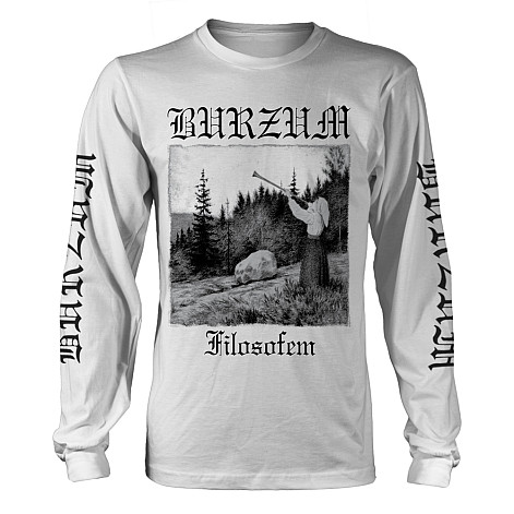 Burzum tričko dlhý rukáv, Filosofem 2018 BP White, pánske