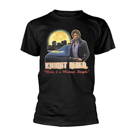 Knight Rider tričko, Make It A Michael Knight Black, pánske