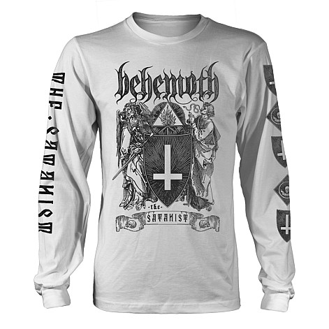 Behemoth tričko dlhý rukáv, The Satanist White, pánske