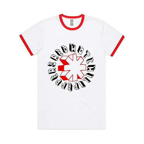 Red Hot Chili Peppers tričko, Hand Drawn Ringer White, pánske