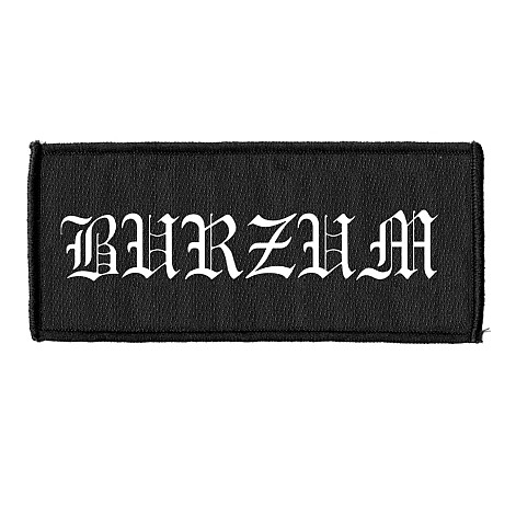 Burzum nášivka 100 x 45 mm, Logo White