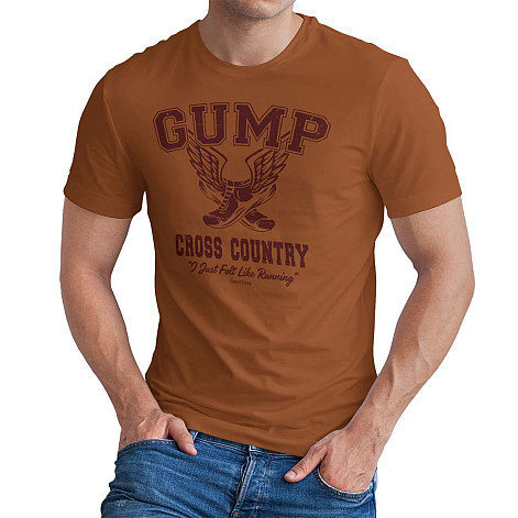 Forrest Gump tričko, Cross Country Burnt Orange, pánske