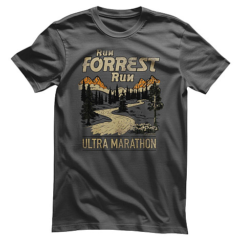 Forrest Gump tričko, Ultra Marathon Dark Grey, pánske