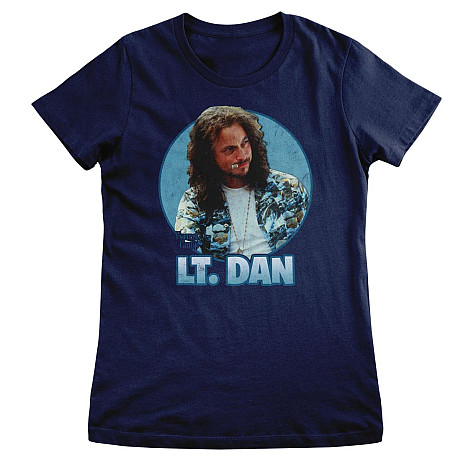 Forrest Gump tričko, Lt. DAN Girly Navy Blue, dámske