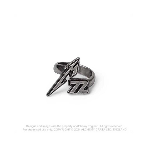 Metallica cínové náušnice 26x25x25 mm 9 g, M72