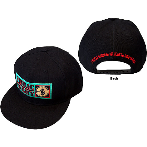 Public Enemy šiltovka, It Takes A Nation Snapback BP Black, unisex